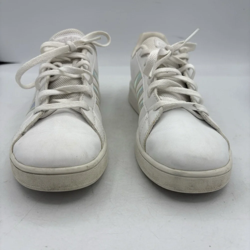 Adidas‎ Shoes Womens Size 5 Grand Court Sneakers Iridescent White